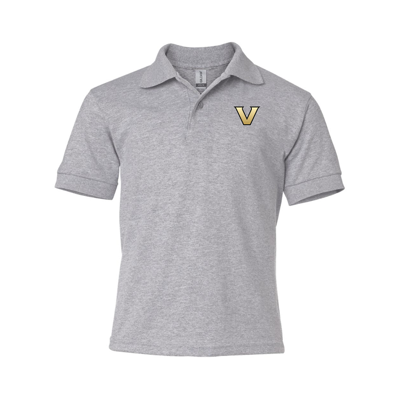 Youth Vanderbilt Commodores Gildan Dry Blend Jersey Polo